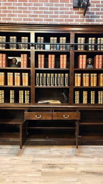 Boekenkast met Ladder eikenhout - afbeelding 8