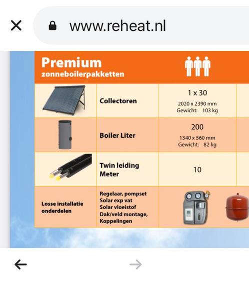 Zonneboiler met heatpipes, Doe-het-zelf en Verbouw, Verwarming en Radiatoren, Nieuw, Overige typen, 800 watt of meer, Ophalen