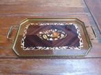 Vintage dienblad met Sorrento marqueterie, Antiek en Kunst, Ophalen of Verzenden