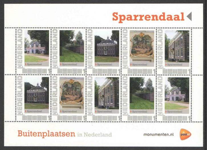 Postzegels Buitenplaatsen in Nederland: Sparrendaal, Postzegels en Munten, Postzegels | Nederland, Postfris, Na 1940, Ophalen of Verzenden