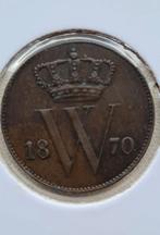 1 cent 1870, Postzegels en Munten, Ophalen of Verzenden, Koning Willem III, 1 cent, Losse munt