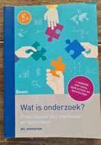 Wat is onderzoek? - Nel Verhoeven, Ophalen of Verzenden, Zo goed als nieuw, HBO, Boom