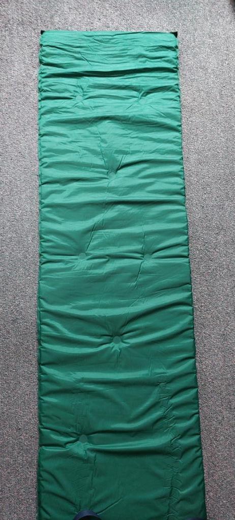 Inflatable Slaapmat groen 200x 58 cm in draaghoes, Caravans en Kamperen, Slaapmatten, Zo goed als nieuw, 1-persoons, Ophalen of Verzenden