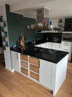 Keuken inclusief apparatuur, Huis en Inrichting, Keuken | Complete keukens, Ophalen of Verzenden, Zo goed als nieuw, Wit, Graniet of Steen