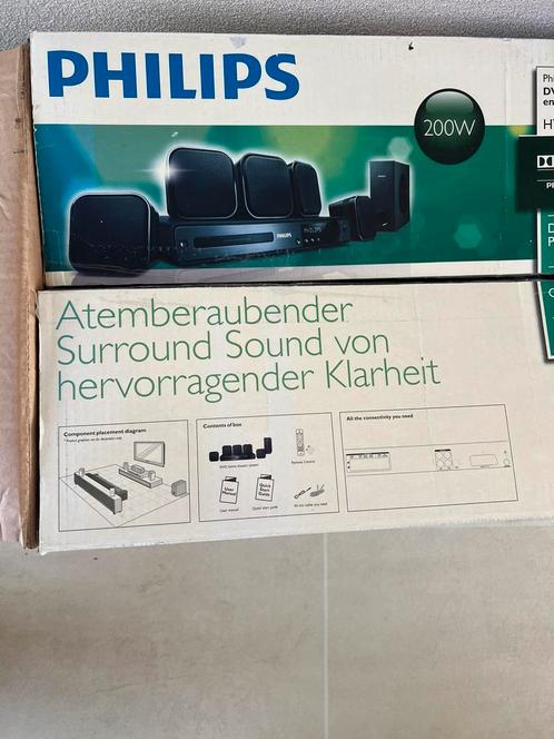 Philips home cinema-systeem, Audio, Tv en Foto, Home Cinema-sets, Gebruikt, Blu-ray-speler, Philips, Ophalen