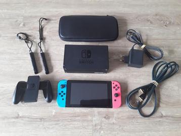 Nintendo Switch V1 UNPATCHED Compleet + Beschermcase  beschikbaar voor biedingen