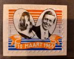 Nederland sluitzegel huwelijk Beatrix en Claus 1966, Postzegels en Munten, Postzegels | Nederland, Ophalen of Verzenden, Na 1940