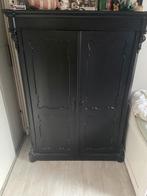 Prachtige Biedermeier kast zwart, Ophalen, Zo goed als nieuw, 50 tot 75 cm, Minder dan 100 cm