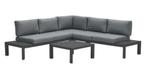 Adelaide lounge set 4-delig carbon black/ mystic grey, Ophalen, Loungeset, Bank, Nieuw