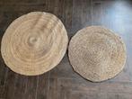 Twee Rotan Vloerkleden - 30 & 40 cm, Minder dan 50 cm, Beige, Rond, Ophalen of Verzenden
