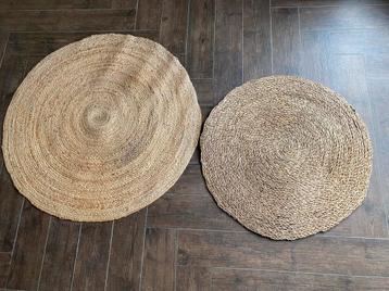 Twee Rotan Vloerkleden - 30 & 40 cm beschikbaar voor biedingen
