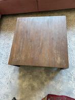 Houten salontafel in goede staat, Ophalen, 100 tot 150 cm, 50 tot 100 cm, Zo goed als nieuw