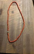 Prachtig bloedkoraal ketting met gouden slotje, Ophalen, Goud, Ketting