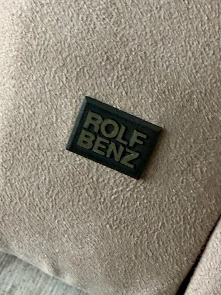 6 originele ROLF BENZ eetkamerstoelen, Huis en Inrichting, Stoelen, Gebruikt, Vijf, Zes of meer stoelen, Metaal, Stof, Bruin, Ophalen