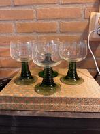 4 x vintage roemer wijnglazen, Gebruikt, Overige typen, Ophalen of Verzenden, Roemer