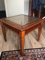 Kersen tafeltje met web, Huis en Inrichting, Ophalen, Gebruikt, 50 tot 100 cm, Vierkant