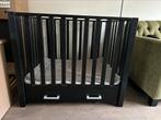Zwarte kinderbox met optioneel boxkleed, Kinderen en Baby's, Boxen, Ophalen, Gebruikt, Rechthoekig, In hoogte verstelbaar