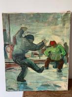 Vintage Schilderij Presnykov/Antonov 1950, Antiek en Kunst, Kunst | Schilderijen | Klassiek, Ophalen of Verzenden