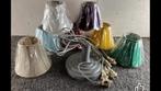 Kleurrijke Hanglamp met Lampenkappen goede staat bohemian, Huis en Inrichting, Lampen | Lampenkappen, Onbekend, Ophalen of Verzenden