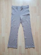 Beige flared stretch broek h&m maat L 40, Maat 38/40 (M), H&M, Beige, Nieuw