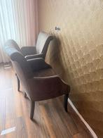 4 Stuks Eetkamer Fauteuils van Rofra, Ophalen, Gebruikt, Minder dan 75 cm, Stof