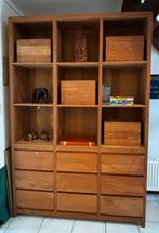 Teakhouten Vakkenkast met Lades & Kisten, Ophalen, 100 tot 150 cm, 200 cm of meer, Teakhout