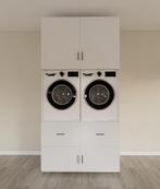 Wasmachine kast 123cm - ral 9010 - voorraad weg = weg!, Huis en Inrichting, Kasten | Kledingkasten, Verzenden, Nieuw, 50 tot 100 cm