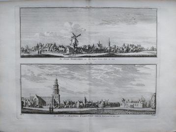 241-244 / Stad en Kasteel Ijsselstein - Ysselstein Gravure beschikbaar voor biedingen