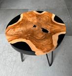 Unieke handgemaakte tafeltjes, Huis en Inrichting, Tafels | Sidetables, Ophalen, Minder dan 50 cm, Zo goed als nieuw, 25 tot 50 cm