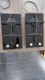 2 st gaskookplaat, kookplaat, gasfornuis, gas op glas, Ophalen, 3 kookzones of minder, Zo goed als nieuw, Inbouw