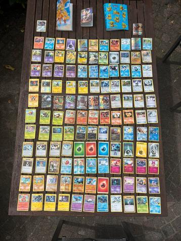 Pokémon Kaarten - 123 stuks + 3 Mappen beschikbaar voor biedingen