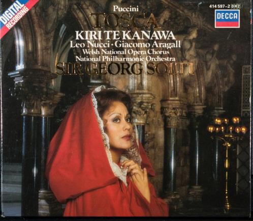 Tosca Puccini Kiri te Kanawa Solti dubbel CD, Cd's en Dvd's, Cd's | Klassiek, Gebruikt, Opera of Operette, Romantiek, Ophalen of Verzenden