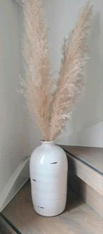 Vaas - Decoratieve Witte Vaas, Huis en Inrichting, Woonaccessoires | Vazen, Ophalen, Gebruikt, Wit, Aardewerk of Porselein