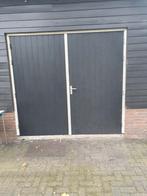 Garagedeur met kozijn B 230 x H 214, Gebruikt, Raamkozijn, Ophalen of Verzenden, 150 tot 225 cm