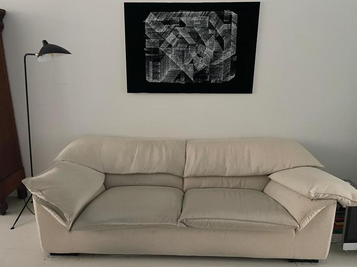 Mooie Deense Design Bank Monza Niels Eilersen, Huis en Inrichting, Banken | Bankstellen, Gebruikt, Rechte bank, Driepersoons, 200 tot 250 cm