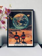 Vintage Space Galaxy Poster Framed Met Lijst, Ophalen of Verzenden, Nieuw, Rechthoekig Staand, Met lijst