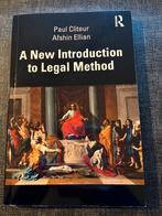 A new introduction to legal method - Cliteur en Ellian, Ophalen of Verzenden, Beta, Zo goed als nieuw, WO