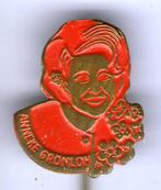 Anneke Grönloh rood op koper zangeres speldje ( R_011 ), Verzamelen, Speldjes, Pins en Buttons, Verzenden, Zo goed als nieuw, Figuurtje