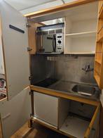 Compact IKEA keuken,  gebruikt in goed start., Ophalen, Gebruikt, Wit, Staal of Rvs