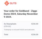 Goldband 9 november Ziggo Dome, Tickets en Kaartjes, November, Drie personen of meer
