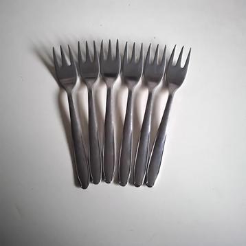 6 taartvorkjes INOXA  " noel" beschikbaar voor biedingen