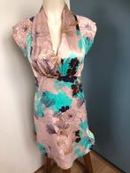 St-Martins satijnen zomerjurk 38 roze lichtblauw paars, Kleding | Dames, Maat 38/40 (M), Ophalen of Verzenden, Zo goed als nieuw