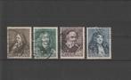 Nederland 1937, NVPH 296 t/m 299, Gestempeld., Verzenden, T/m 1940, Gestempeld