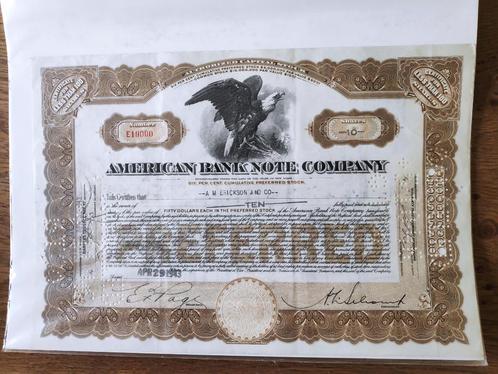 Aandelen certificaten USA - 3 stuks, Postzegels en Munten, Aandelen en Waardepapieren, Aandeel, 1920 tot 1950, Ophalen of Verzenden