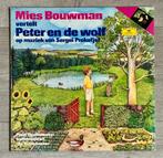 Vinyl LP Peter en de Wolf vertelt door Mies Bouwman, Ophalen of Verzenden, Zo goed als nieuw, Verhaal of Sprookje