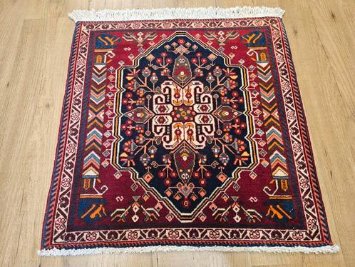 Handgeknoopt perzisch tapijt shiraz 60x60, Huis en Inrichting, Stoffering | Tapijten en Kleden, Gebruikt, 50 tot 100 cm, 50 tot 100 cm