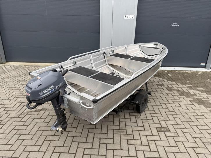 Nette Emok V380 Aluminium Boot 2021 incl. Yamaha 6PK 4-takt, Watersport en Boten, Vis- en Consoleboten, Gebruikt, Tot 10 pk, 3 tot 6 meter