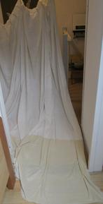 Vitrage, Huis en Inrichting, Stoffering | Gordijnen en Lamellen, Ophalen, 200 cm of meer, Beige, Zo goed als nieuw
