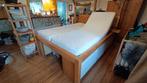 Lundia kajuitbed 160 x 210 incl matrassen en bedbodems, Ophalen, Bruin, 210 cm, Tweepersoons