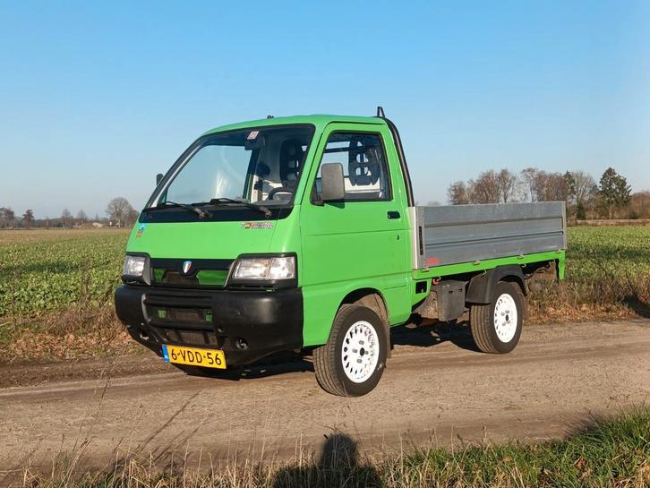 Piaggio Porter 1.3 Topdeck 2009, Auto's, Bestelauto's, Particulier, Piaggio, Benzine, Handgeschakeld, Origineel Nederlands, Groen